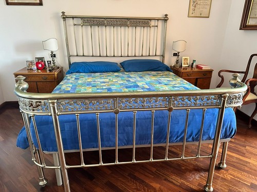 Letto matrimoniale ottone - letto, in
