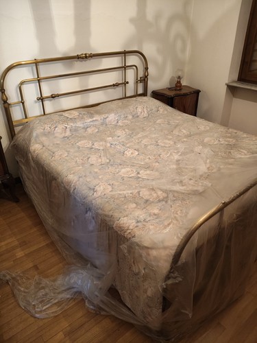 Letto matrimoniale ottone - letto, in