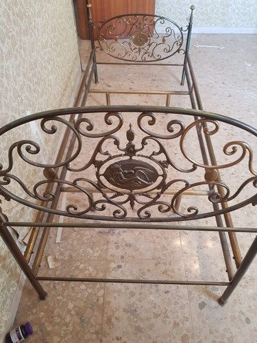 Letto singolo vintage ferro - letto, in