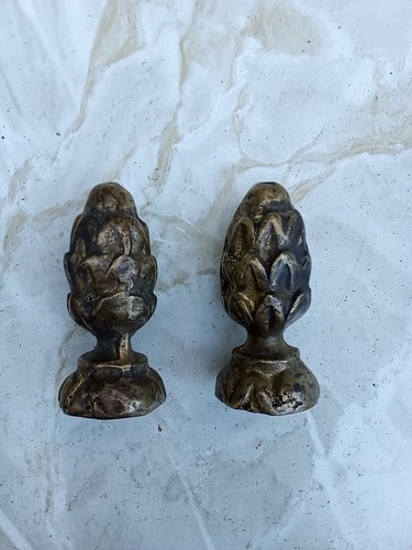 Coppia pigne ottone - pigne,